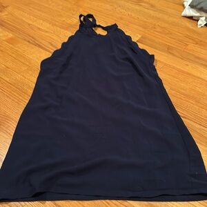 Scallop halter dress